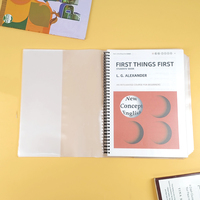 Autocollant de couverture de livre transparent givré épaissi, auto-adhésif, imperméable et antidérapant, couverture de livre pour élèves du primaire