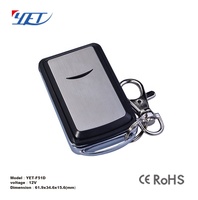 YET- F51D 433mhz Télécommande sans fil 4 boutons Télécommande RF pour code d'apprentissage de porte de garage