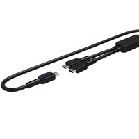 Kabel Data Silikon 3 in 1 Tipe-C Custom Pabrik, USB 2.0 Tipe A Male ke Dual Micro USB Male, Kabel Pengisi Daya