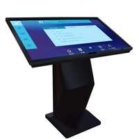 Kiosco Inteligente Horizontal con Pantalla Táctil Infrarroja de 55 Pulgadas, Señalización Digital LCD, Pantalla Interactiva de Información para Orientación