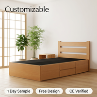 Cadre de lit simple sur mesure OEM, robuste, en bois, optimisé pour les appels d'offres gouvernementaux 40HQ
