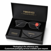 Lunettes de lecture élégantes noires et marron à monture carrée, verres transparents, durables, personnalisables, pour hommes et femmes, lunettes de mode