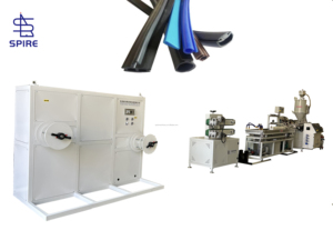 Ligne de production de profilés en plastique à vis unique personnalisée par <span class=keywords><strong>Spire</strong></span> Factory avec roulement et moteur pour la production de fils - Product Image 2