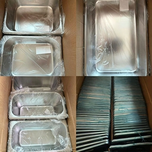 Contenedor GN Cuadrado de Acero Inoxidable 304 de 1/6 para Restaurantes y Hoteles, para Mesa de Vaporización de Alimentos - Product Image 4