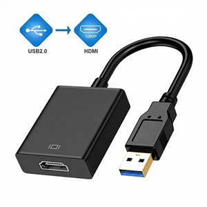 Adaptateur USB vers HD compatible 1080P, synchronisation audio-vidéo, interface USB vers HD pour Windows 10/8/7, Mac, téléphone Android OTG - Product Image 2