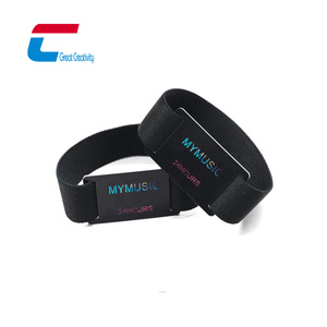 Tùy chỉnh vải NFC tổ chức sự kiện Vòng đeo tay giả RFID NFC dây đeo cổ tay nhỏ NFC thẻ sự kiện với thanh trượt/khóa hạt đóng cửa - Product Image 2