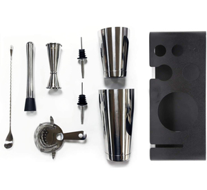 Kit de barman en acier inoxydable Accessoires de bar avec support pour Re:Find Tom's Town Beluga <span class=keywords><strong>Hanson</strong></span> of Sonoma - Product Image 4