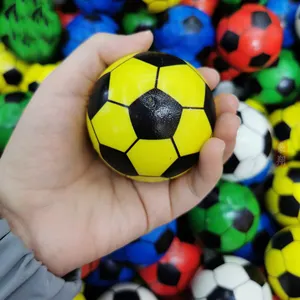 Pelota antiestrés redonda de espuma PU de 63mm, pelota de fútbol antiestrés, béisbol, baloncesto, tenis, promoción, pelota de regalo, se acepta logotipo impreso personalizado