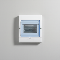 Boîte de distribution électrique en plastique ABS pour usage extérieur, boîte de disjoncteur pour disjoncteur mural intérieur