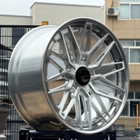 Jantes forgées sur mesure 2 pièces 5x112 5x120 5x114.3 avec lèvre polie, haute capacité de charge, homologuées DOT pour Porsche 911 718 Macan