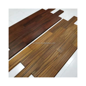 Precio al por mayor Iroko flotante suelo de madera dura para dormitorio sala de estar Villa gimnasio almacén aplicaciones - Product Image 1
