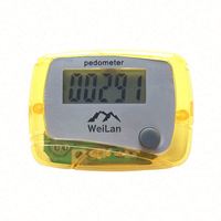 Compteur de pas numérique mini pas cher avec écran LCD, clip ceinture, suivi des calories et logo personnalisé imprimé