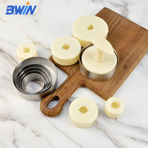 Moule <span class=keywords><strong>à</strong></span> pâtisserie de cuisine DIY rond en acier inoxydable antiadhésif pour gâteau mousse - Product Image 6