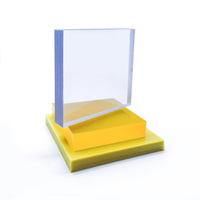 Plaque en PVC transparente ignifuge et imperméable de 2 mm d'épaisseur, 1220x2440 mm, avec service de découpe