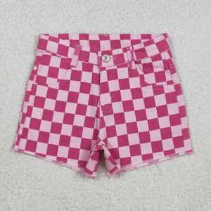 Bolsa de Viaje BA0302 Elegante con Estampado a Cuadros Rosa y Blanco, Bolsa Deportiva de Gran Capacidad con Cierre, Lavable - Product Image 5