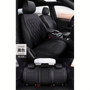 Housse de siège de voiture universelle toutes saisons de haute qualité, design sportif avec couverture complète, ventilée et respirante en cuir - Product Image 2
