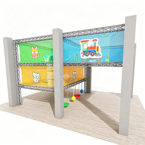 Percorso Avventura Indoor Professionale con Struttura in Acciaio, Rete da Arrampicata ad Alta Densità, Labirinto Multilivello con Certificazione CE per Bambini - Product Image 2