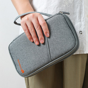 Billete de bolsillo multiranura personalizado, organizador de negocios, bolsa de almacenamiento, Cartera de poliéster Unisex, porta <span class=keywords><strong>pasaporte</strong></span> de viaje portátil - Product Image 2