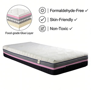 מזרן קווין סייז תלת מימדי מספוג זיכרון, עמיד, ארוז בקופסה דחוסה, קשיחות בינונית, נושם, קל להרכבה, מתאים לחדרי בית ספר, דירות - Product Image 5