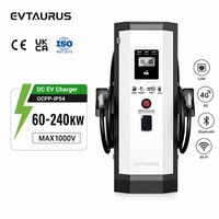Cargador de CC Inteligente para Vehículos Eléctricos de 80KW, 120KW, 160KW, de Montaje en Suelo, con Inicio por Tarjeta RFID, Carga Rápida, para Uso Comercial y Público