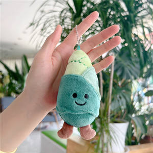 Llaveros de Peluche con Forma de Vegetales de Bambú y Cebolla de <span class=keywords><strong>BROS</strong></span>, Muñecos de Peluche Suaves para Decoración de Mochilas, Novedad - Product Image 4