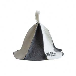 Embroidery logo Customized Natural Filz Wool <b>Sauna</b> Bucket Hat logo Can Choose One for Sample - Product Image 2