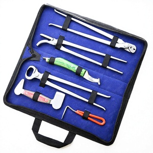 Professional Horse Farrier Hoof Care Tool Kit 12 Inch Nippers Pliers Hoof Knife Pick Nail Clincher <b>Puller</b> with Carry Bag - Product Image 1