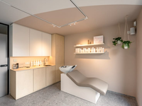 Chaise de salon moderne avec shampoing Lit pour coiffeurs