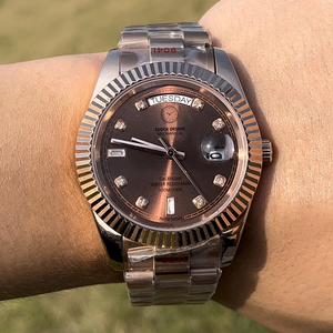 Vente en gros de montres mécaniques automatiques de luxe de qualité supérieure pour hommes, mouvement 3255, verre saphir, conception de calendrier hebdomadaire - Product Image 6