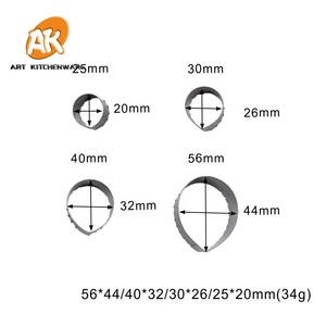 AK Sugar Craft Fondant Công Cụ Bánh Trang Trí Rose <span class=keywords><strong>Leaf</strong></span> <span class=keywords><strong>Cutter</strong></span> Set <span class=keywords><strong>Cookie</strong></span> <span class=keywords><strong>Cutter</strong></span> S349 Kim Loại Opp Túi Hoặc OEM Gói Tất Cả Các Mùa - Product Image 2