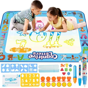 Lienzo de acuarela para niños, bloc de dibujo y pintura con letras para reconocerlas, tablero de escritura educativo e intelectual - Product Image 3
