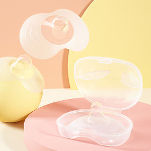 Protège-mamelons d'<span class=keywords><strong>allaitement</strong></span> en silicone sans BPA ni latex, transparents, à débit lent, avec étui de transport, pour bébés de 0 à 12 mois - Product Image 3