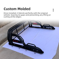 Barra antivuelco de doble tubo con malla protectora para cabina, kit de accesorios de modificación para la caja de la camioneta JAC Hunter T9, barra deportiva.