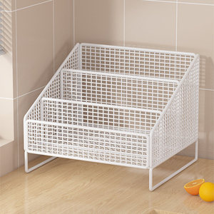 Condiment <b>Storage</b> Rack 2 Tier Countertop Rust Resistant <b>Kitchen</b> Organizer With Compartments For Food And Spices - Product Image 3