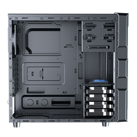 Boîtier PC Gaming Mid Tower GameMax avec ventilateurs FRGB, alimentation ATX, ports USB, chargement par le bas - En stock