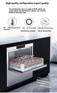 Lavastoviglie Commerciale Sottobanco in Acciaio Inox 304 con Disinfezione ad Alta Temperatura e Funzioni Multiple - Product Image 3