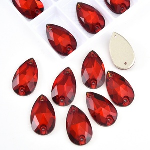 Strass en cristal brillant 5A de qualité supérieure Oleeya, forme goutte d'eau, à coudre, pour accessoires vestimentaires - Product Image 5