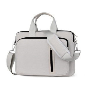 Sac à bandoulière portable en polyester pour ordinateur portable, mallette d'affaires élégante unisexe, 15,6 pouces, style vintage pour femme - Product Image 2