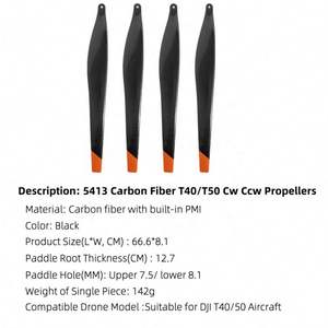 ใบพัดคาร์บอนไฟเบอร์สำหรับโดรน5413 T50 T40อุปกรณ์เสริมโดรนสำหรับเครื่องบิน agras CW & ccw - Product Image 2