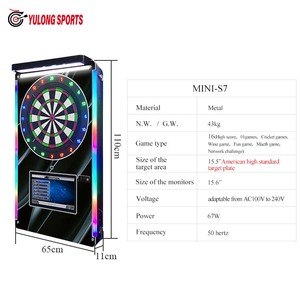 YULONG SPORTS MINI-S7 Electronic Dart <b>Board</b> 15.5 Inch Target Metal Professional Darts Game Machine For Adults - Product Image 1