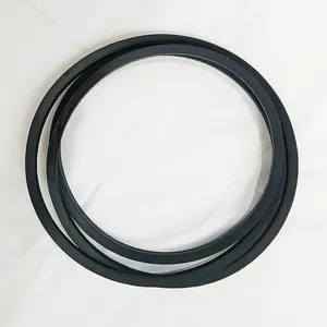 Cinturón en V de goma de alta resistencia negro cinturón en V envuelto clásico cinturón industrial perimetral interior para lavadora y secadora