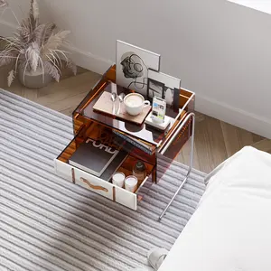Modern Simple Bedside Small Cabinet Bedroom Light Luxury Premium Acrylic Nightstand