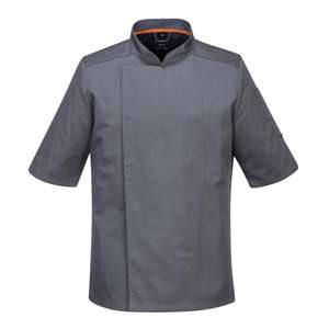 PORTWEST - C738SGRXXXL Meshair Pro chaqueta gris pizarra de manga corta-EAN 5036108323500 CHEFS AND FOOD INDUSTRY WORKWEAR - Product Image 1