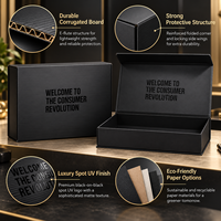 Boîte Cadeau d'Emballage Cylindrique Magnétique Personnalisée de Haute Qualité en Carton Kraft Ondulé pour Expédition de Bijoux, Avec Votre Logo