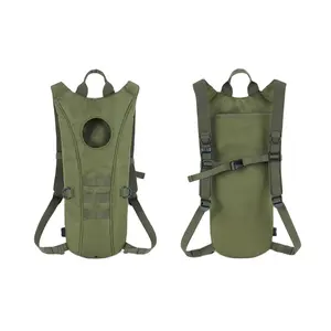 Mochila impermeável personalizada por atacado, mochila de hidratação tática de acampamento caminhadas com bexiga de água