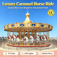 Manège de fête foraine 24 places, carrousel de luxe à thème, manèges de parc d'attractions à vendre