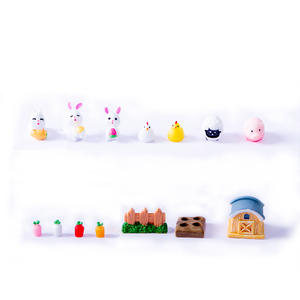 Vente en gros de toutes sortes de motifs animaux mignons de la ferme micro paysage ornement personnalisé ornement en résine ornement - Product Image 6