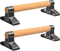 Barres de musculation en bois robustes, parallettes, capacité de charge de 500 lb, antidérapantes, barres de calisthénie pour équilibre sur les mains