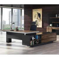 Table de bureau de direction moderne de luxe sur mesure pour PDG et cadres