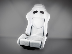 Vendita calda in Russia universale coppia di tessuto in pelle scamosciata grigio rosa reclinabile in fibra di carbonio sedili da corsa GIAS LowMax con doppio cursore - Product Image 5